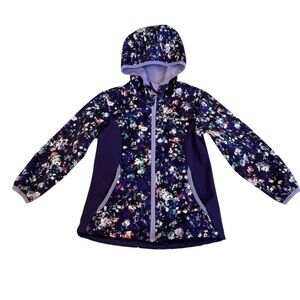 Free Country Kids Floral Jacket - Purple, Size 4